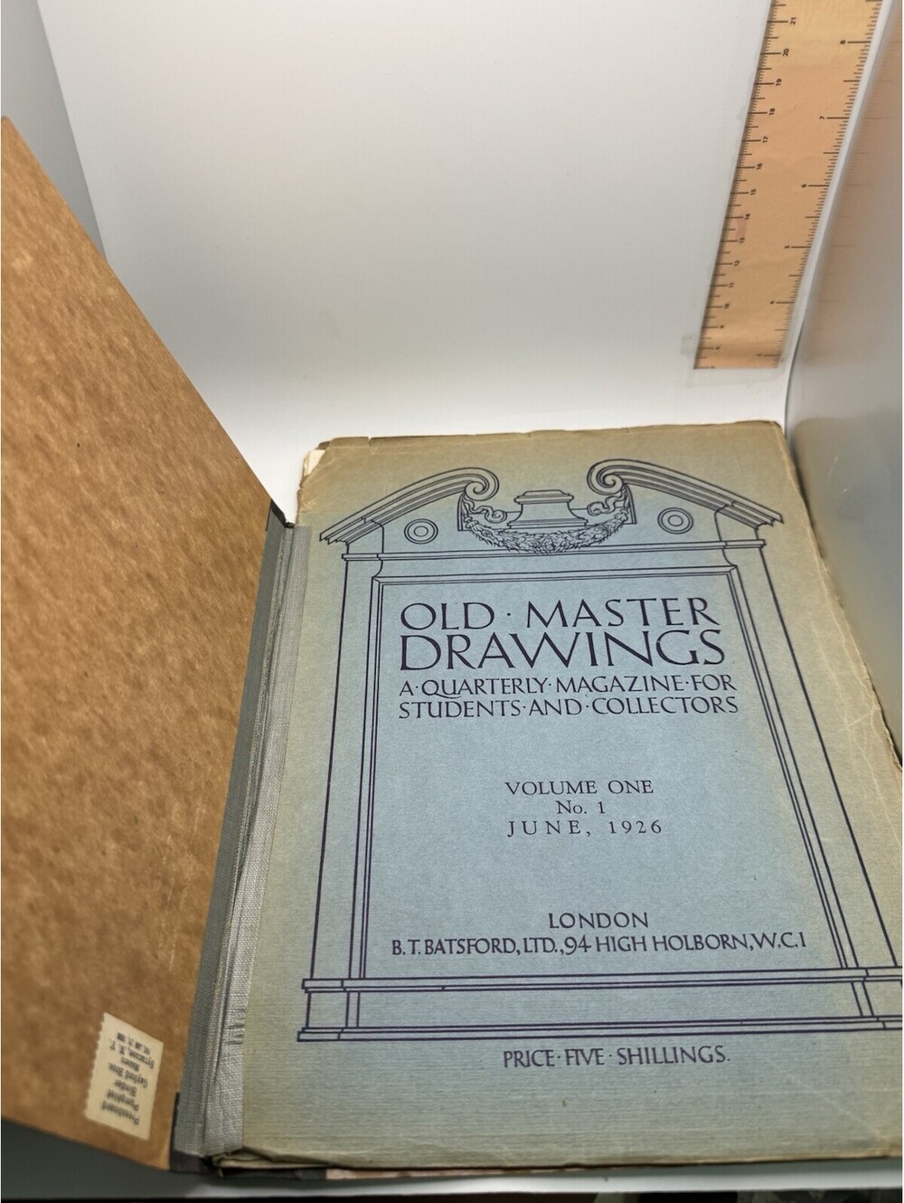 First issue of "Old Master Drawings" quarterly magazine, published 1926